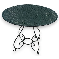 Round wrought-iron garden table at Moinat SA – Antiques and home décor
