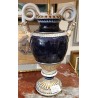 Paire de vases Meissen bleu cobalt aux serpents
