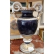 Paire de vases Meissen bleu cobalt aux serpents