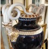 Paire de vases Meissen bleu cobalt aux serpents