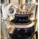 Paire de vases Meissen bleu cobalt aux serpents