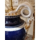 Paire de vases Meissen bleu cobalt aux serpents