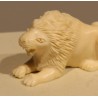 Lion sculpté en ivoire