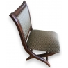 Chaise pliante recouverte de tissus en crin