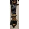 A pair of wall lights made of painted and gilded wood