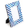 Blue and white striped frame