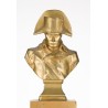 Buste de Napoléon en bronze doré sur piédestal