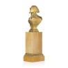 Buste de Napoléon en bronze doré sur piédestal