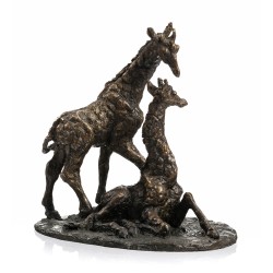 Girafes en bronze \"Belle Amie\" signé GODEFROY