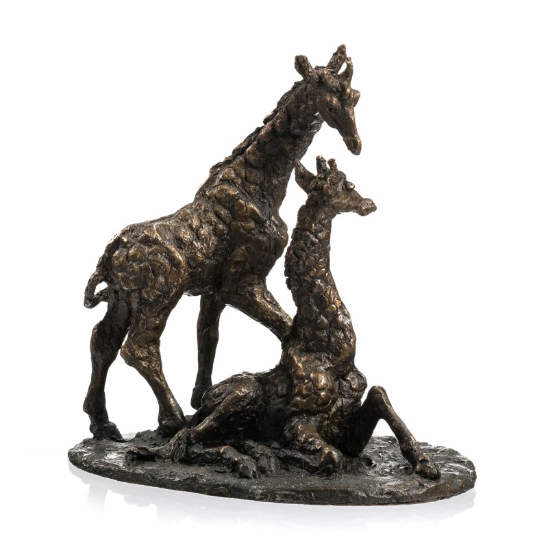 Girafes en bronze \"Belle Amie\" signé GODEFROY