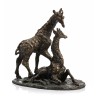 Girafes en bronze \"Belle Amie\" signé GODEFROY