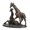Girafes en bronze \"Belle Amie\" signé GODEFROY