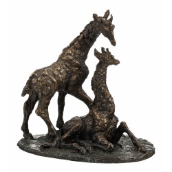 Girafes en bronze \"Belle Amie\" signé GODEFROY