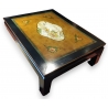 Table basse chinoise en bois laqué
