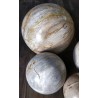 Set de 5 Boules en Bois Pétrifié