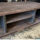 Table basse industrielle sur roulettes