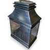 Black sheet-metal lantern (not electrified)