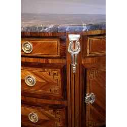  Commode demi lune Louis XVI. sur  Moinat SA  - Antiquités décoration