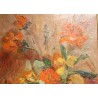 Tableau \"Bouquet orange\" signé M. FAES 79