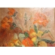 Tableau "Bouquet orange" signé M. FAES 79