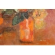 Tableau "Bouquet orange" signé M. FAES 79