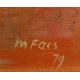 Tableau "Bouquet orange" signé M. FAES 79