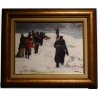 Tableau "Joyeuse cohorte" signé M. FAES 2001