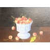 Tableau \"Cerises\" signé SLESINE