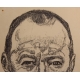 Gravure "Autoportrait" par Ferdinand HODLER 1916