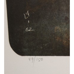 Gravure "Mère et enfant" signée ERNI