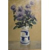 Tableau \"Chardons bleus\" signé STAUFFER