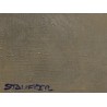 Tableau \"Chardons bleus\" signé STAUFFER