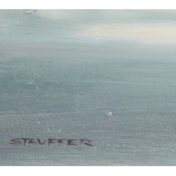 Tableau \"Galway Irlande\" signé STAUFFER