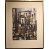Tableau \"Composition\" signé K v BALLMOOS
