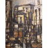 Tableau \"Composition\" signé K v BALLMOOS