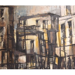 Tableau \"Composition\" signé K v BALLMOOS