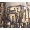 Tableau \"Composition\" signé K v BALLMOOS