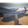Tableau \"Barques\" signé MAFLI 86