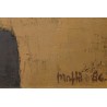 Tableau \"Barques\" signé MAFLI 86