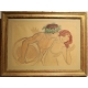 Aquarelle "Étude" signé Ernest BIELER 21