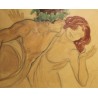 Aquarelle "Étude" signé Ernest BIELER 21
