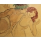 Aquarelle "Étude" signé Ernest BIELER 21