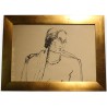 Dessin "Femme" signé R. Th. B. 32
