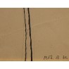 Dessin "Femme" signé R. Th. B. 32