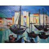 Tableau \"Port\" signé REINEL 75
