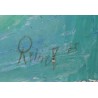 Tableau \"Port\" signé REINEL 75