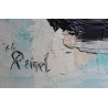 Tableau \"Barques\" signé REINEL 74