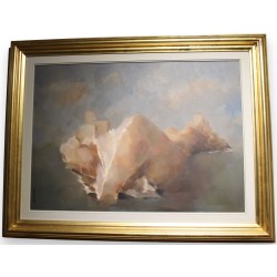 Tableau \"Paysage\" signé S. SAVOCA
