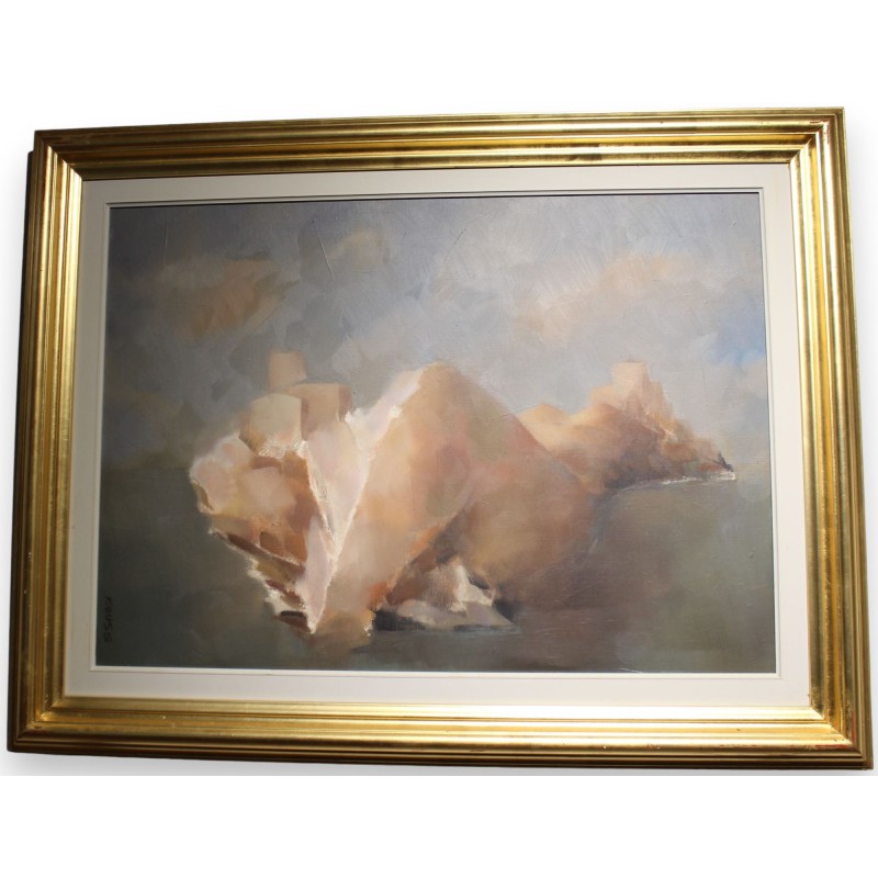 Tableau \"Paysage\" signé S. SAVOCA