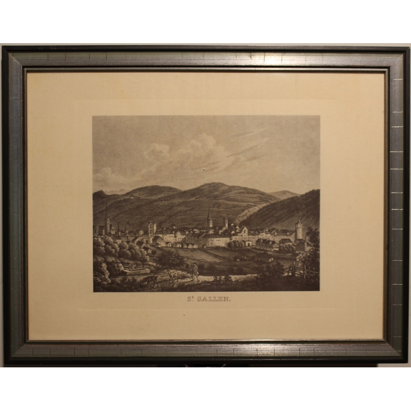 Gravure reproduction "St. GALLEN"